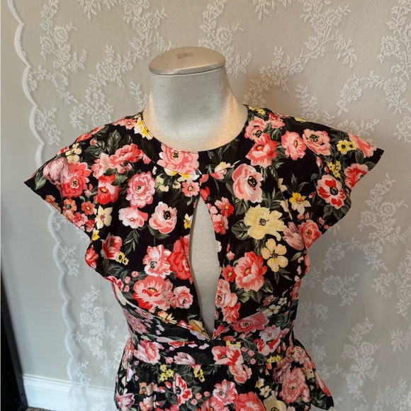 Anthropologie Floral Ruffle Maxi Dress - Picture 5 of 7